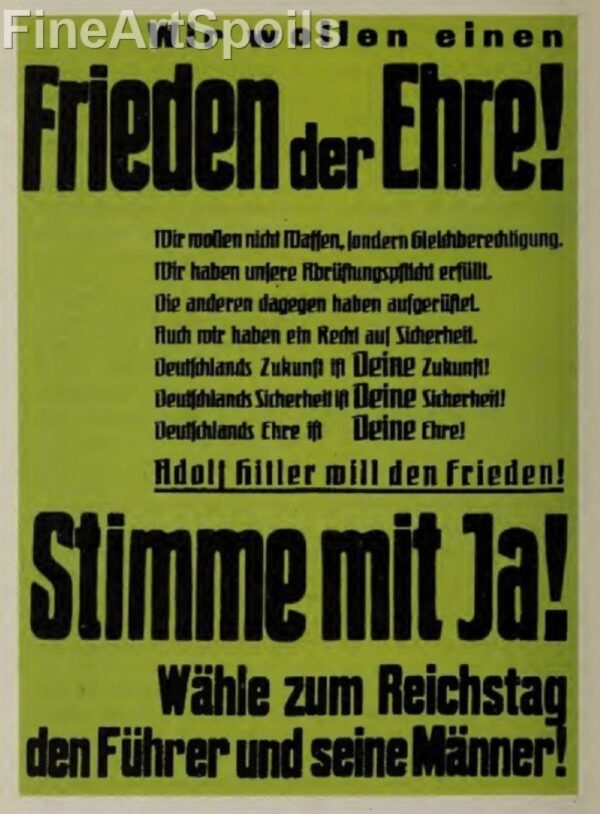 Adolf Hitler election poster