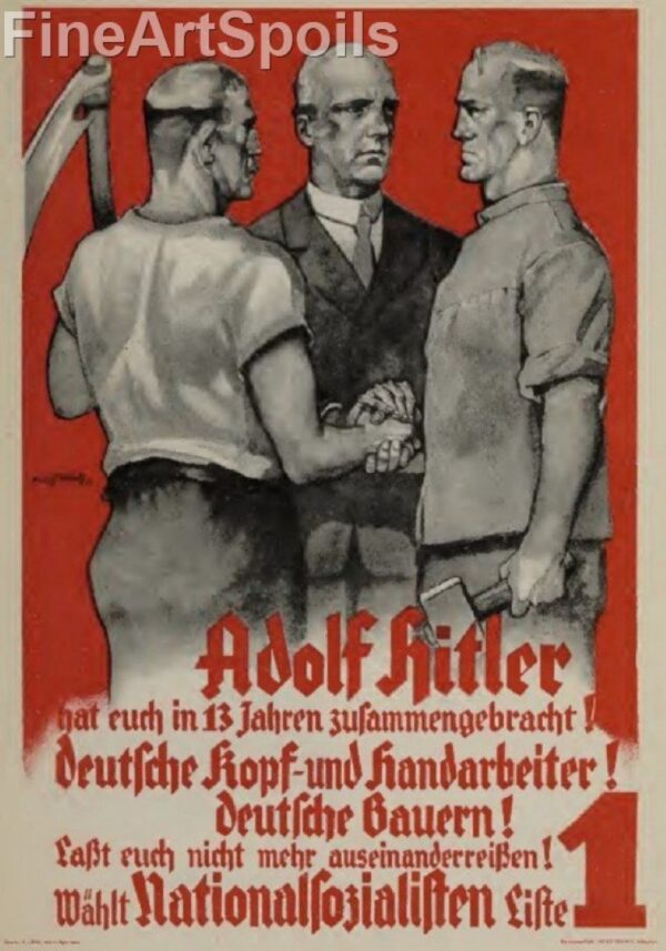 Adolf Hitler United Us Poster