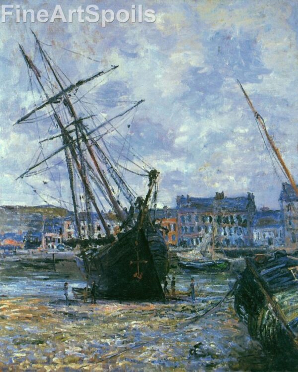 Boats Lying at Low Tide