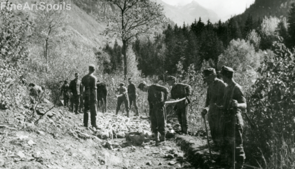 Strassenverbesserung. PK-Brunnengraber
