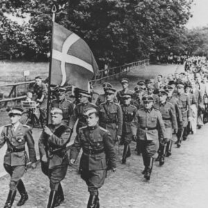 1st Battalion of Frikorps Danmark Marching
