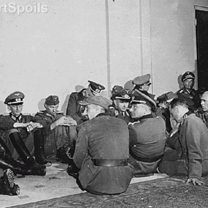 Seized German officers, 1945