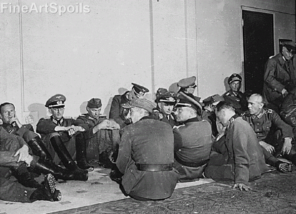 Seized German officers, 1945