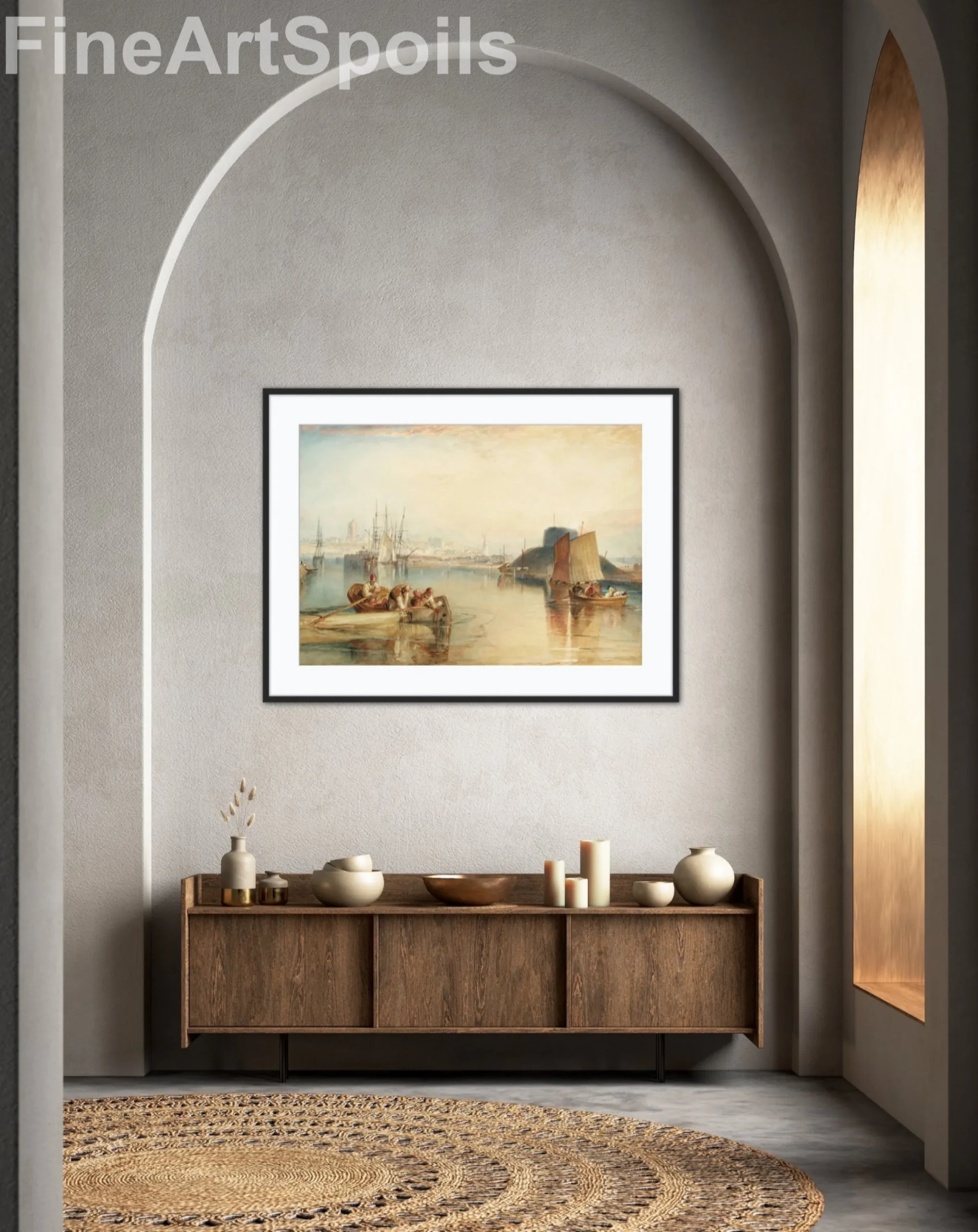 J.M.W. Turner, Aldborough, Suffolk, 1826 captured as a high-quality fine art print reproduction.