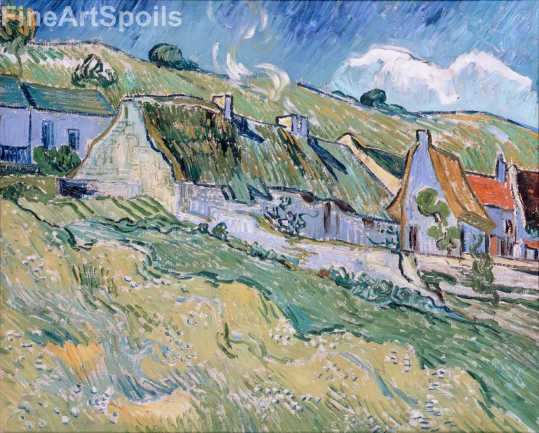 Cottages at Auvers-sur-Oise (1890) by Vincent van Gogh