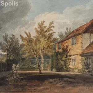J.M.W. Turner, A Country Cottage, 1799 captured as a high-quality fine art print reproduction.