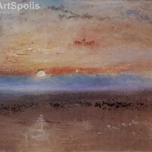A Low Sun by J.M.W. Turner captured as a high-quality fine art print reproduction.